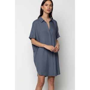 Oak + Fort Dolman sleeve shirt dress